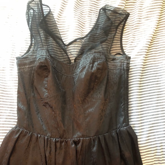 GUESS Edgy Black Chetah Mini Dress - Picture 2 of 2